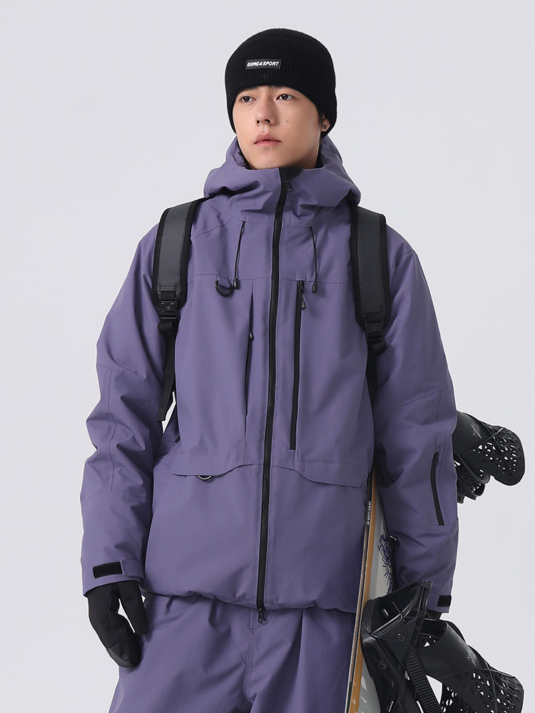 Searipe Unisex Allwetter-Bergfahrer-Backcountry-Utility-Schneejacke für Herren
