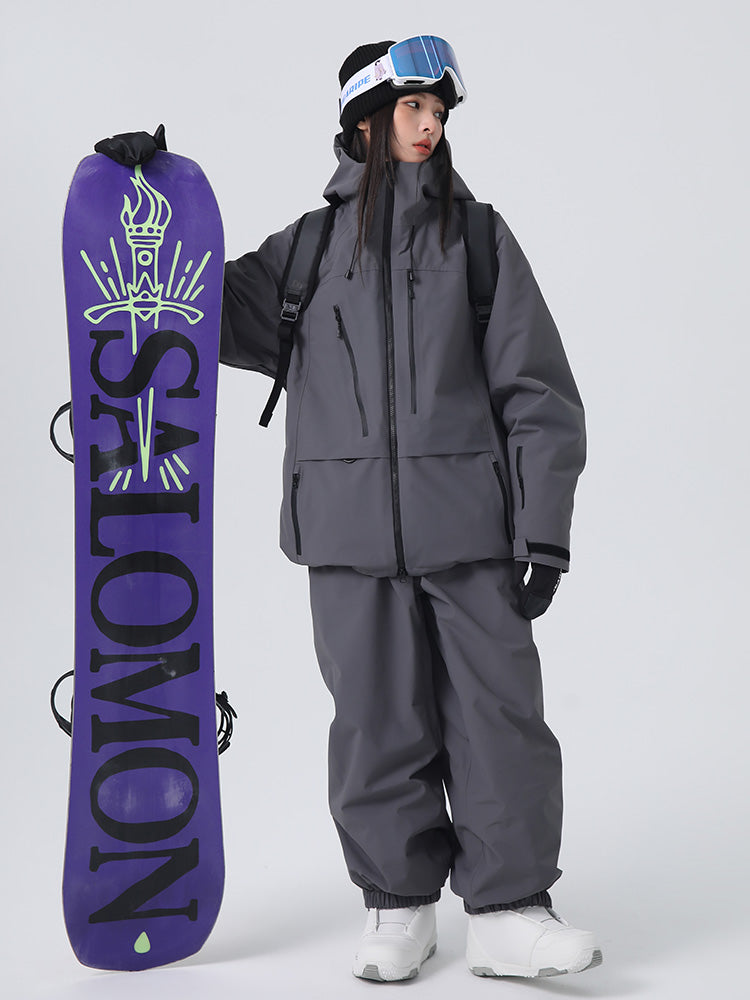 Searipe Unisex Urban Ridge Mountain Freeride Baggy Schneeanzug für Damen und Herren
