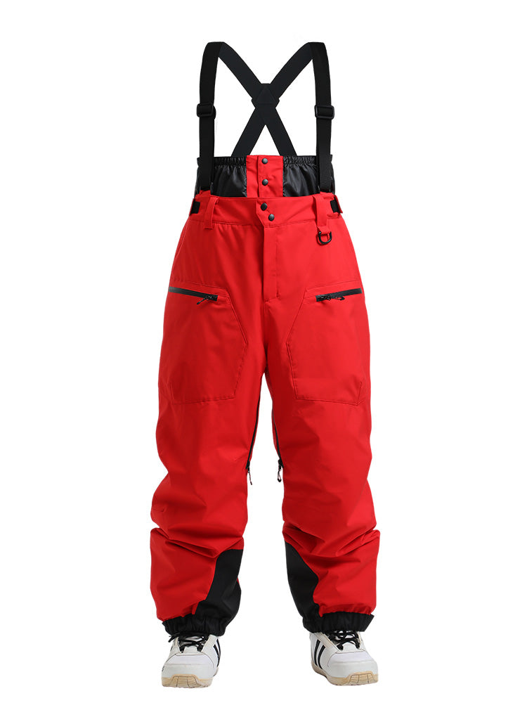 Gsou Snow Durable Mountain Pro All Function Cargo-Schnee-Latzhose für Herren