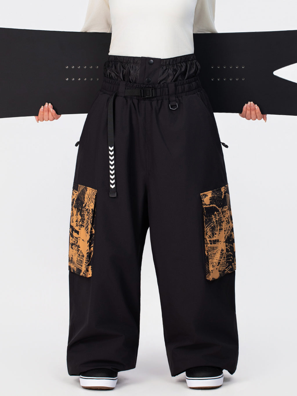 Hyper Flux Urban Graffiti Freestyle Baggy Cargo Snowboardhose für Damen - Park Rider