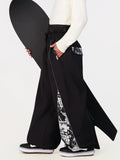 Hyper Flux Herren Hyper Flux Color Graffiti Panel Reflective Line Jogger Baggy Snow Pants