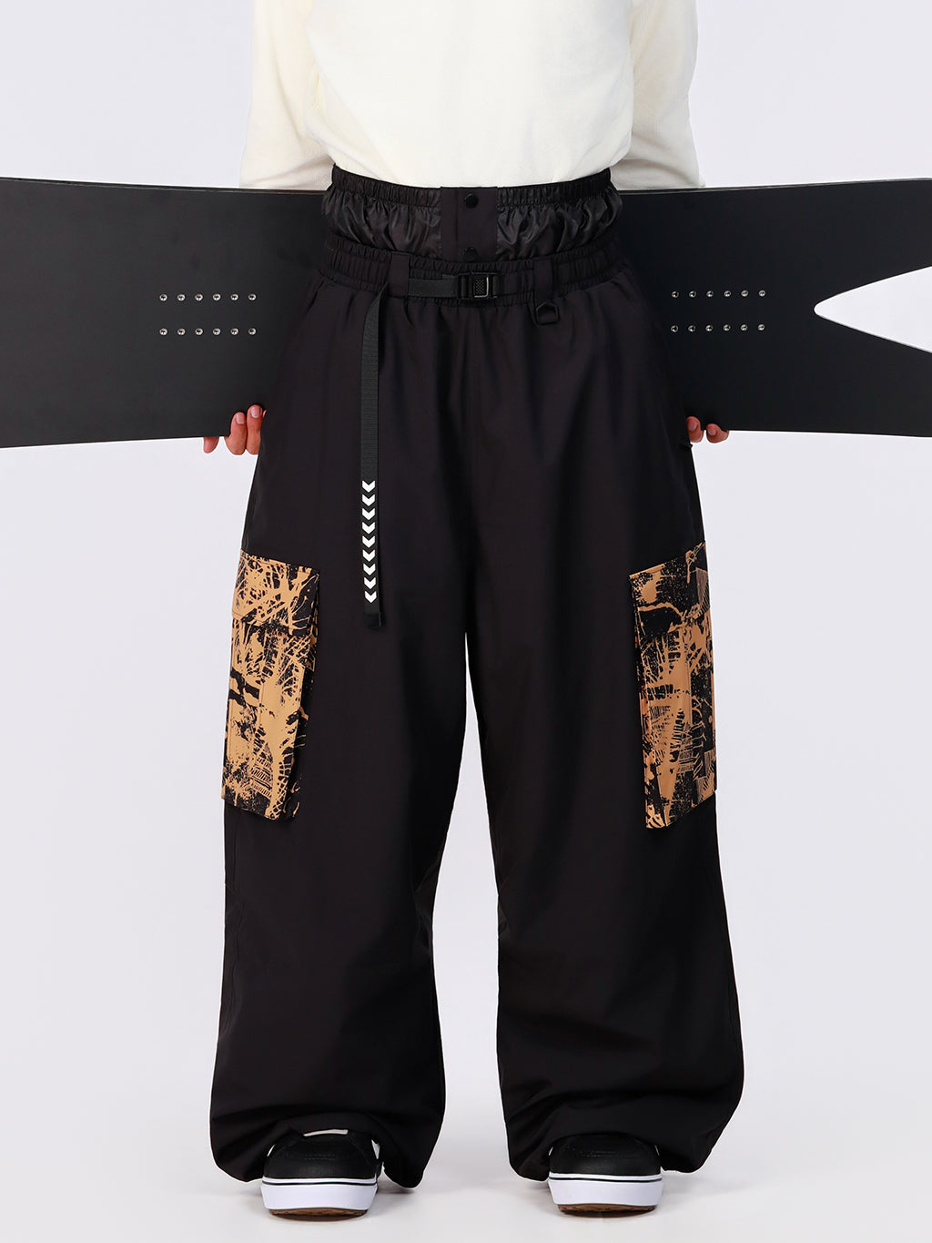 Hyper Flux Urban Graffiti Freestyle Baggy Cargo Snowboardhose für Herren - Park Rider