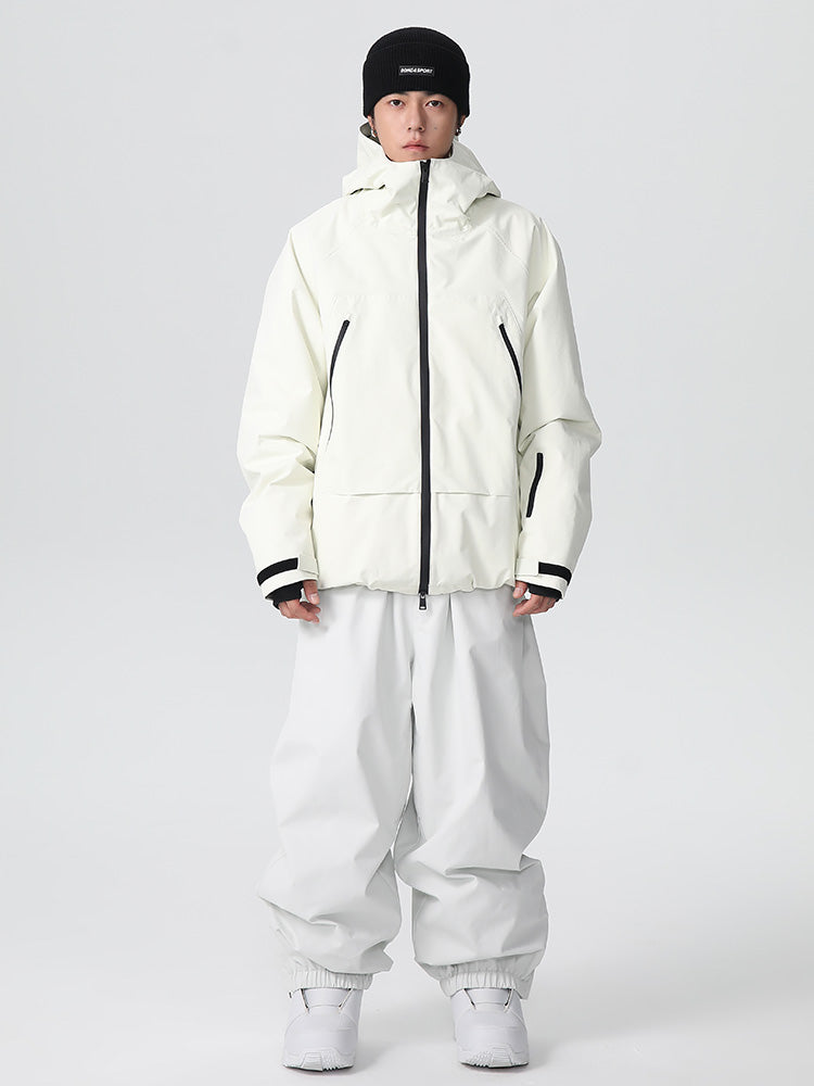 Searipe Unisex Strapazierfähiger Mountain Pro Allwetter-Schneeanzug für Herren, locker geschnitten