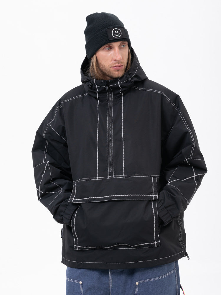 Mountain Vibe Streetstorm Pullover-Snowboardjacke für Herren – Ganzjahresjacke