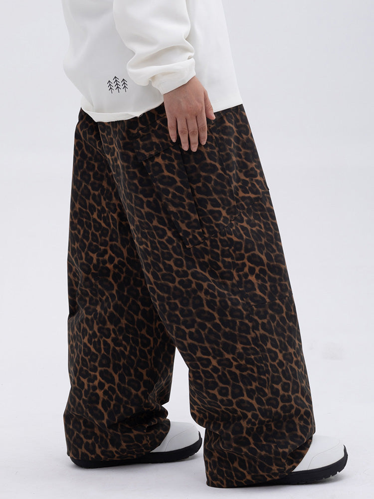 Damen-Skihose mit doppeltem Knieausschnitt, Freestyle-Stil, Baggy-Design