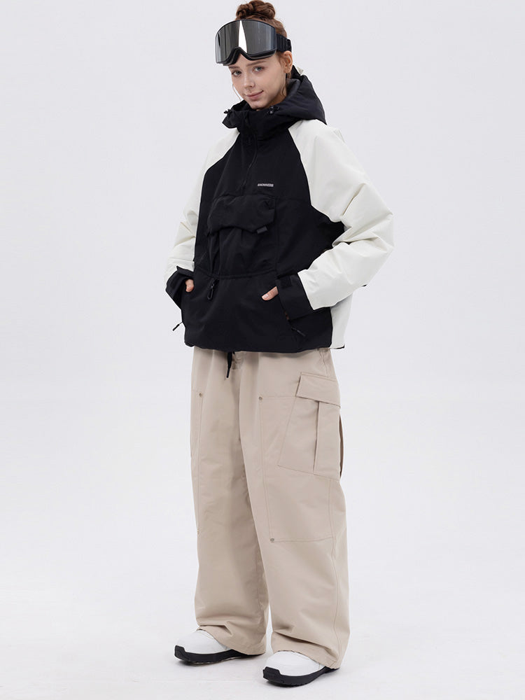 Freestyle-Skianzug für Damen im Bergtarn-Look – Bomberjacke & Baggy-Hose-Set