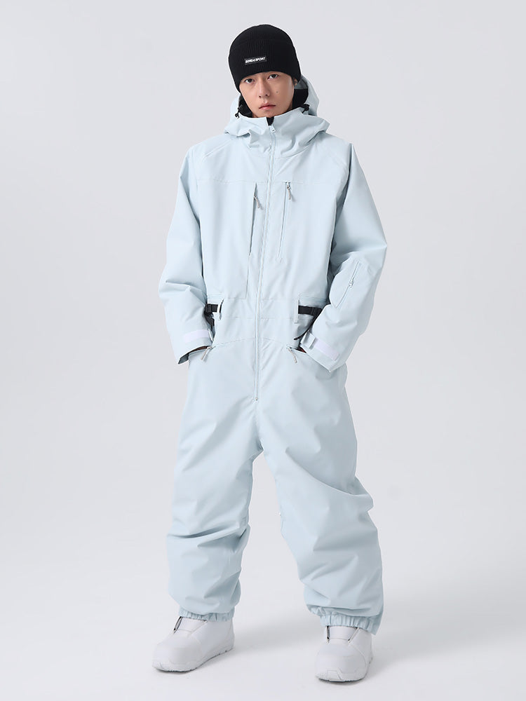 Searipe Mountain Freerider Einteiler-Skianzug für Herren, Ganzkörper-Schneeanzug mit lockerer Passform