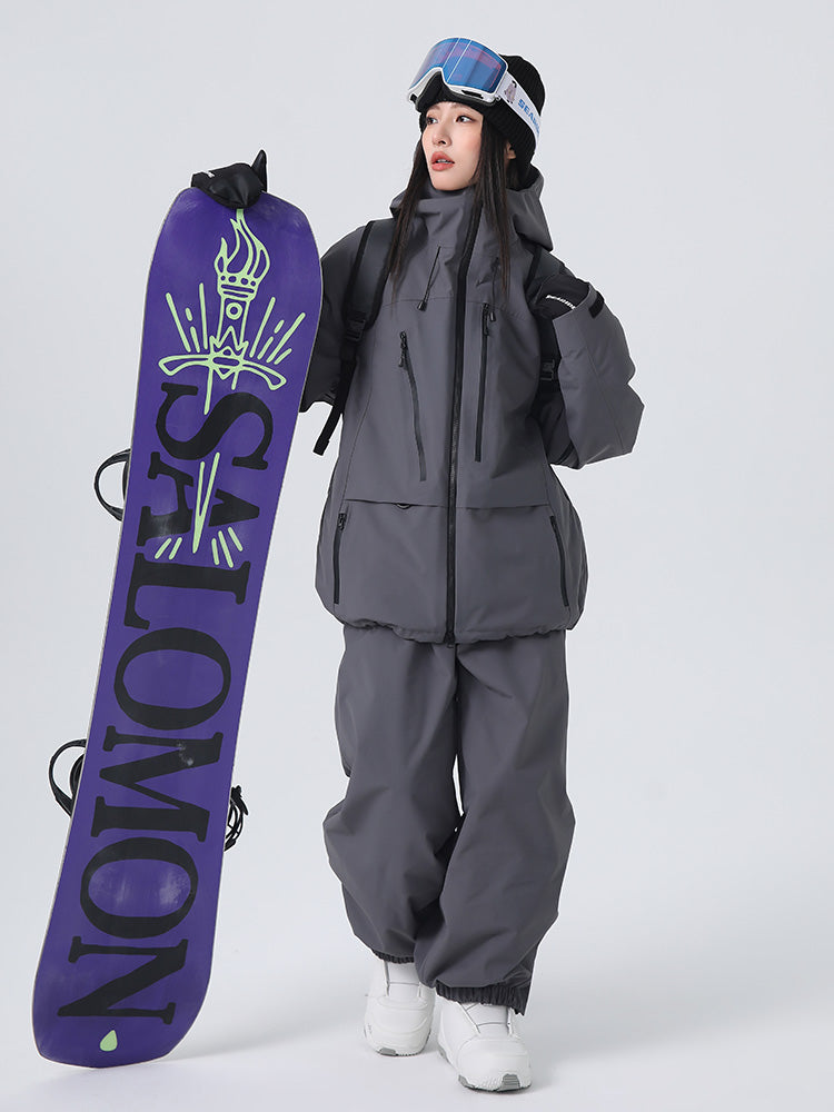 Searipe Unisex Urban Ridge Mountain Freeride Baggy Schneeanzug für Damen und Herren