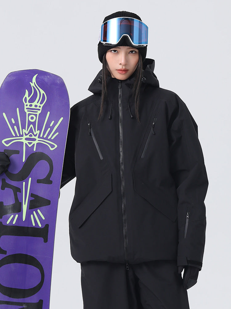 Searipe Unisex CoreBuild Allwetter-Schneejacke für Damen, locker geschnitten