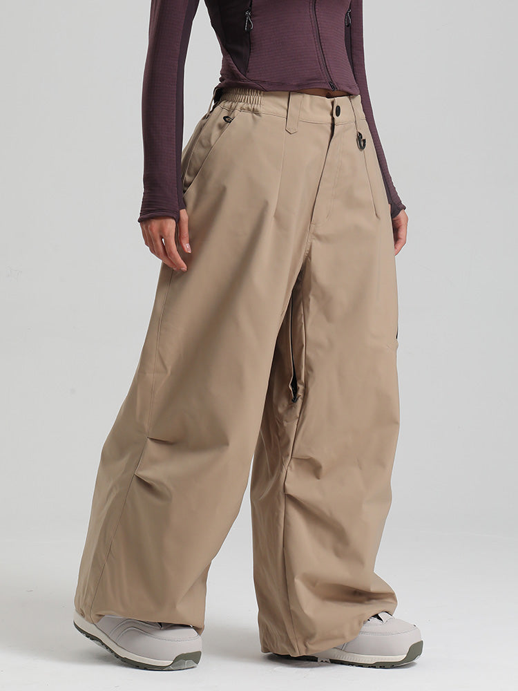 Gsou Snow Damen Strapazierfähige Urban Vibe All Function Baggy Schneehose