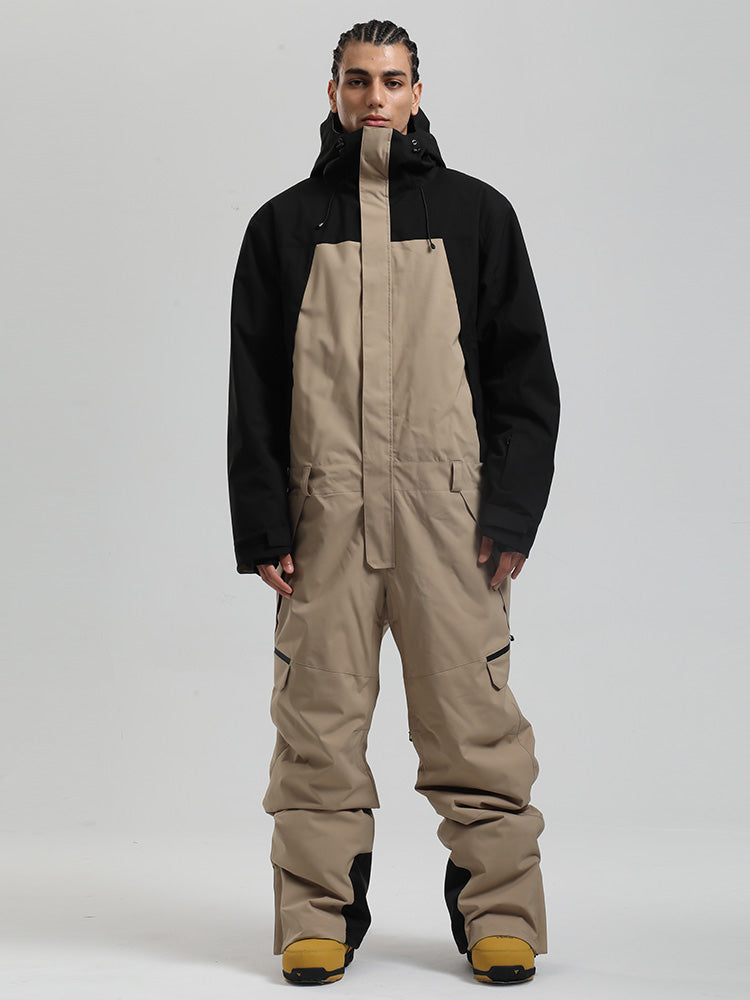 Herren Backcountry Explorer Einteiler Cargo-Skianzug Ganzkörper-Schneeanzug