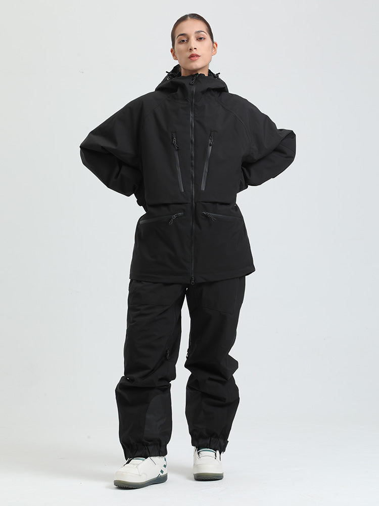 Gsou Damen-Schneeanzug, robust, Bergprofi, Allzweck, Cargo-Schneeanzug