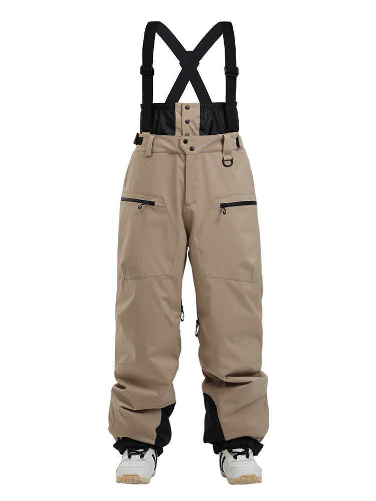 Gsou Snow Durable Mountain Pro All Function Cargo-Schnee-Latzhose für Herren
