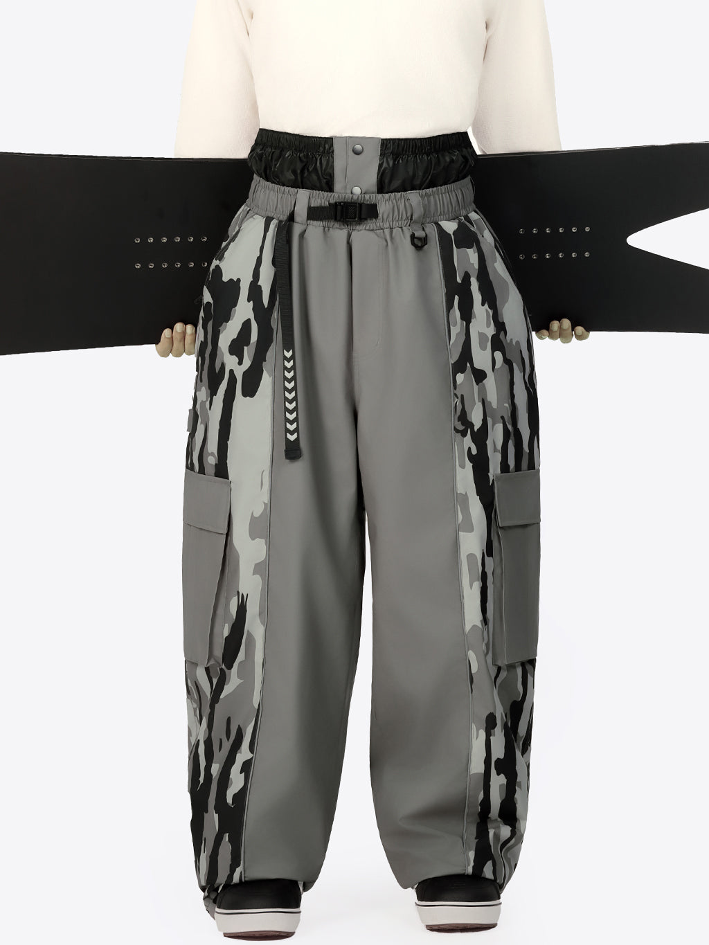 Wild Motion Herren-Schneehose mit reflektierendem Farbblock-Design und extra weitem Schnitt
