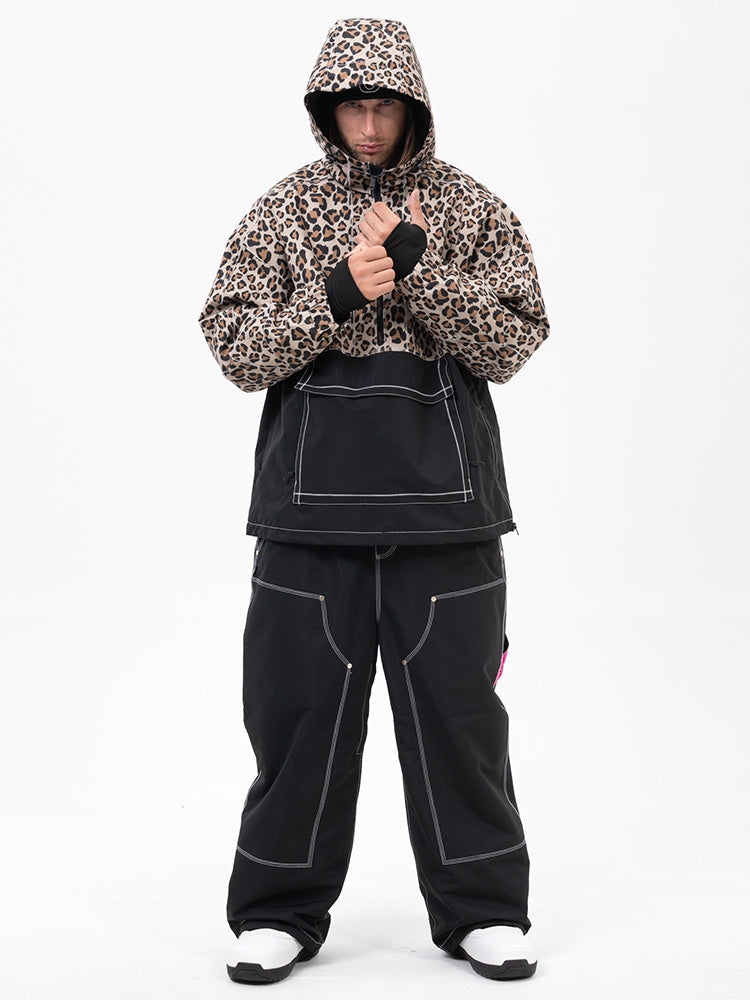 Mountain Vibe Pulloverjacke für Herren & Urban Freerider Baggy-Schneehose Set