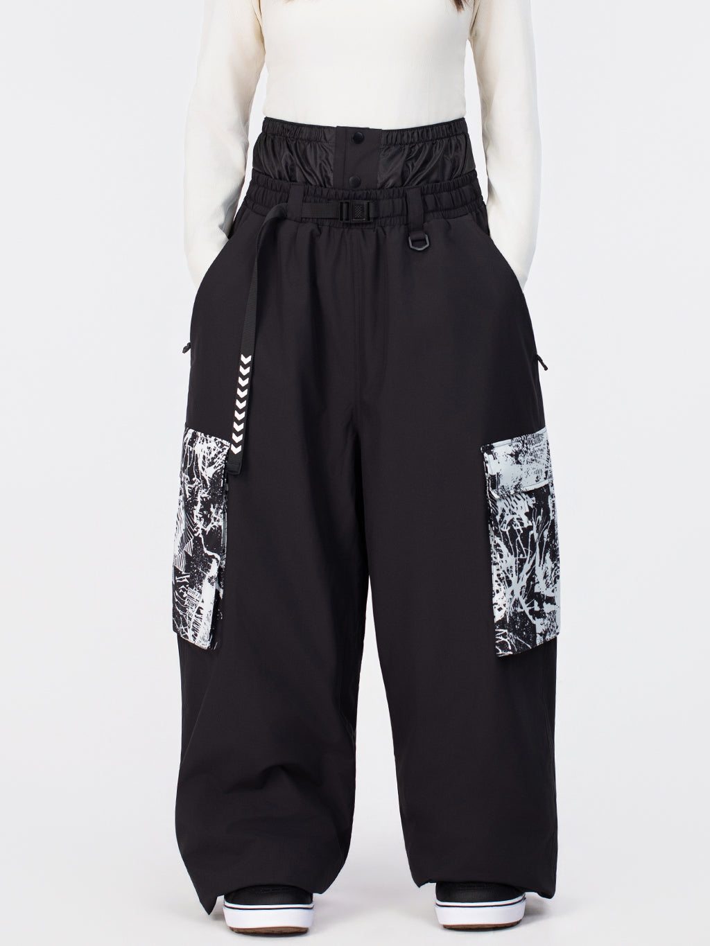 Hyper Flux Urban Graffiti Freestyle Baggy Cargo Snowboardhose für Damen - Park Rider