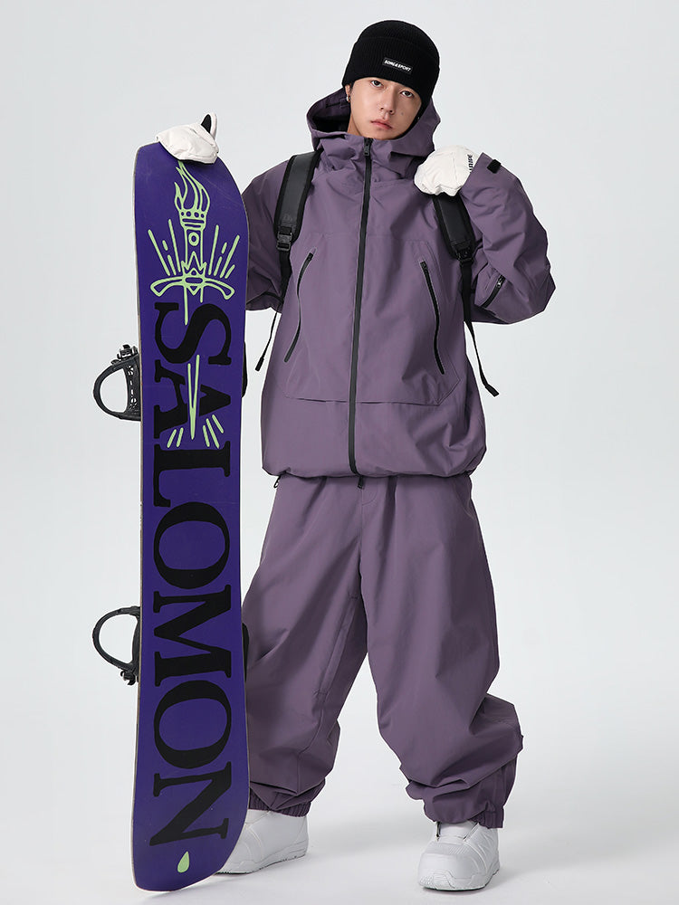 Searipe Unisex Strapazierfähiger Mountain Pro Allwetter-Schneeanzug für Herren, locker geschnitten
