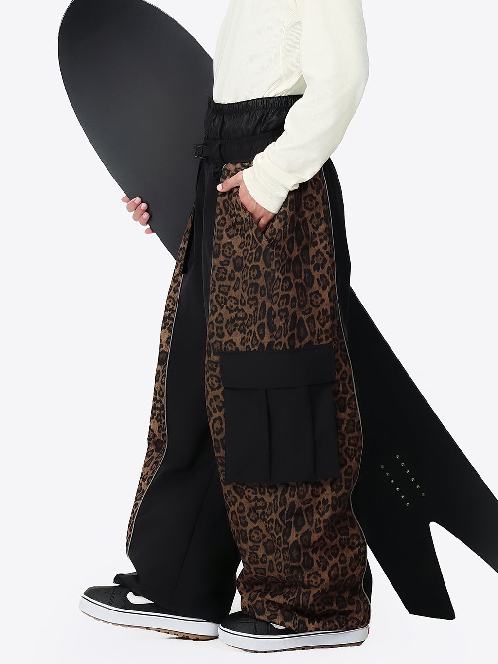 Wild Motion Herren-Schneehose mit reflektierendem Farbblock-Design und extra weitem Schnitt