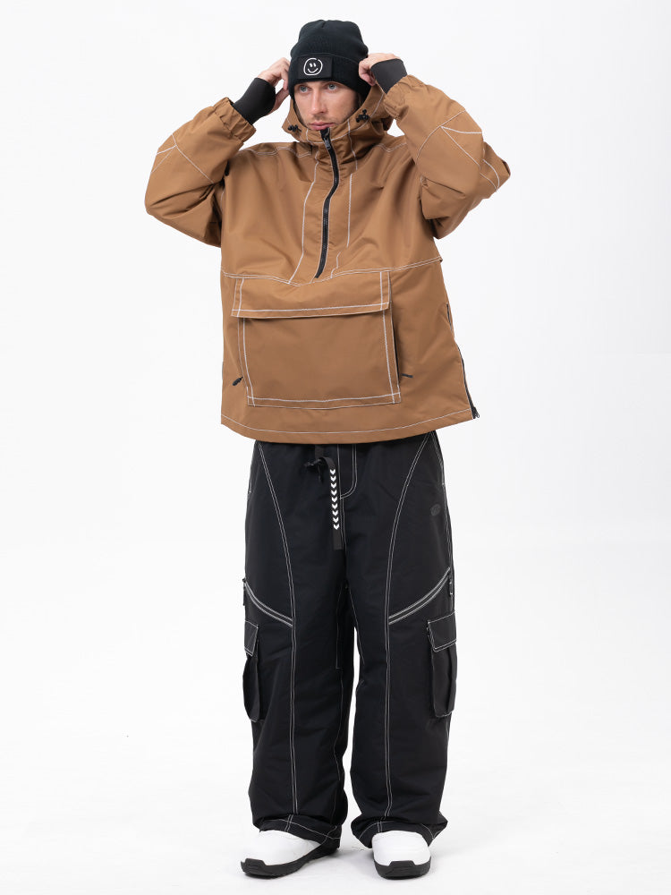 Mountain Vibe Pulloverjacke für Herren & Streetstorm Baggy-Schneehose Set