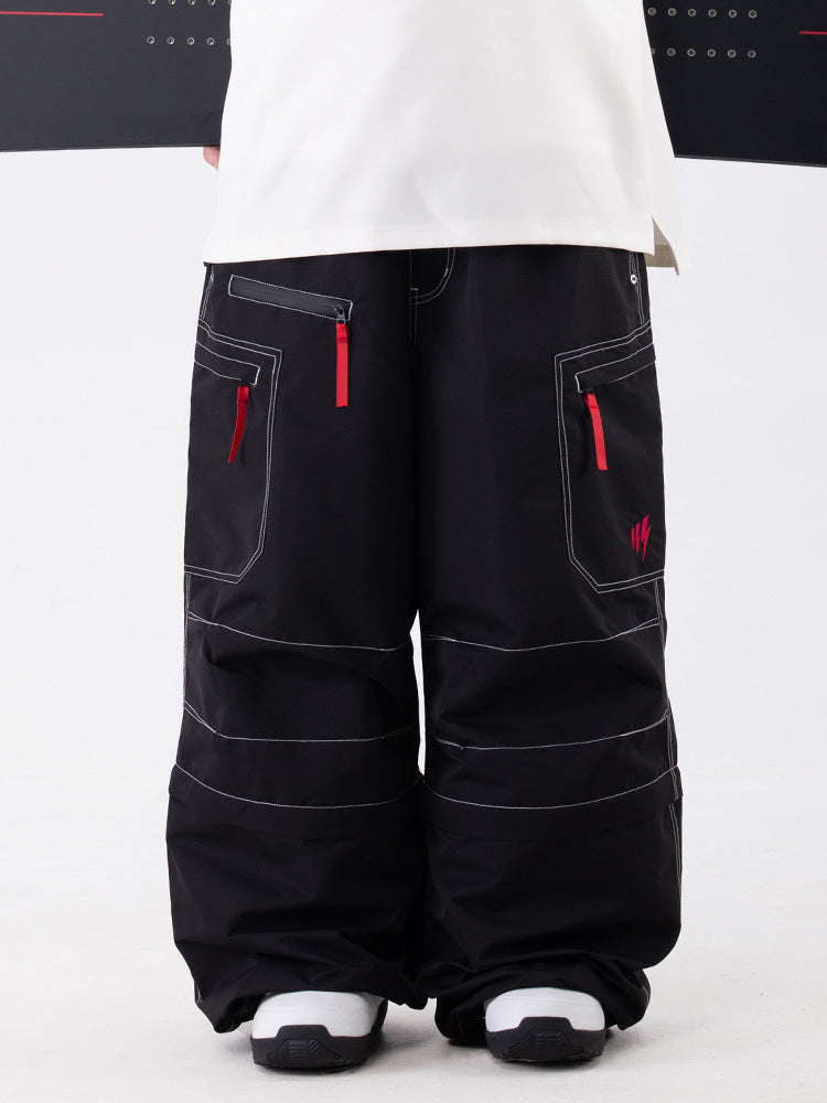 Wild Soul Steeze HypeShred Baggy Utility Cargo Schneehose / Shorts für Herren