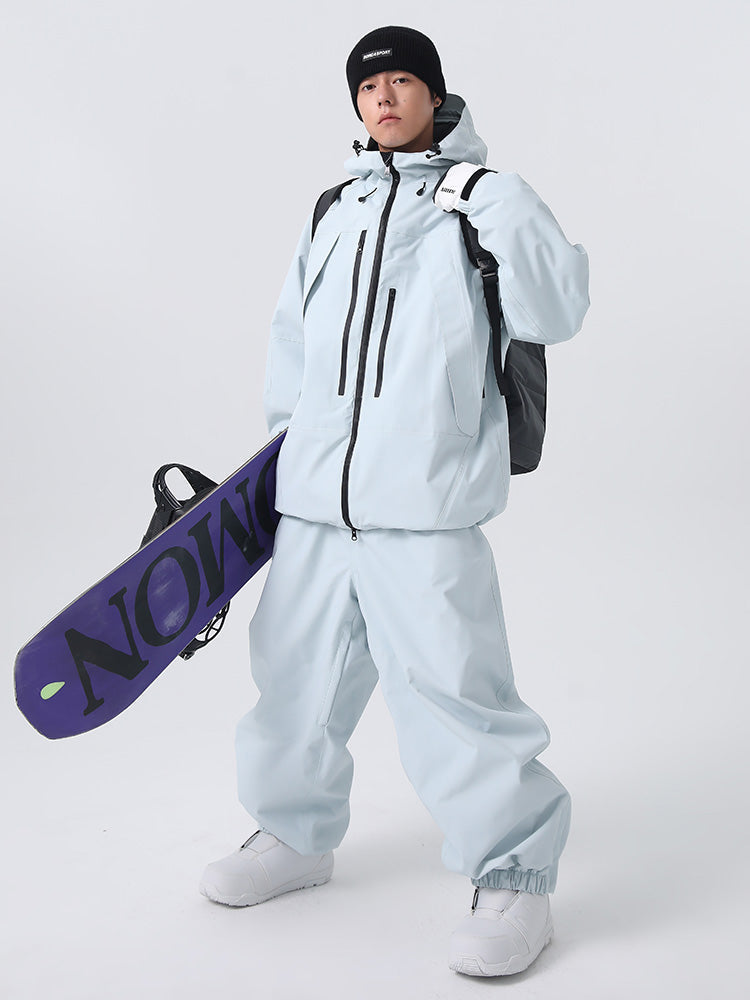 Searipe Unisex Strapazierfähiger Mountain Rider All-Terrain Baggy Schneeanzug für Herren