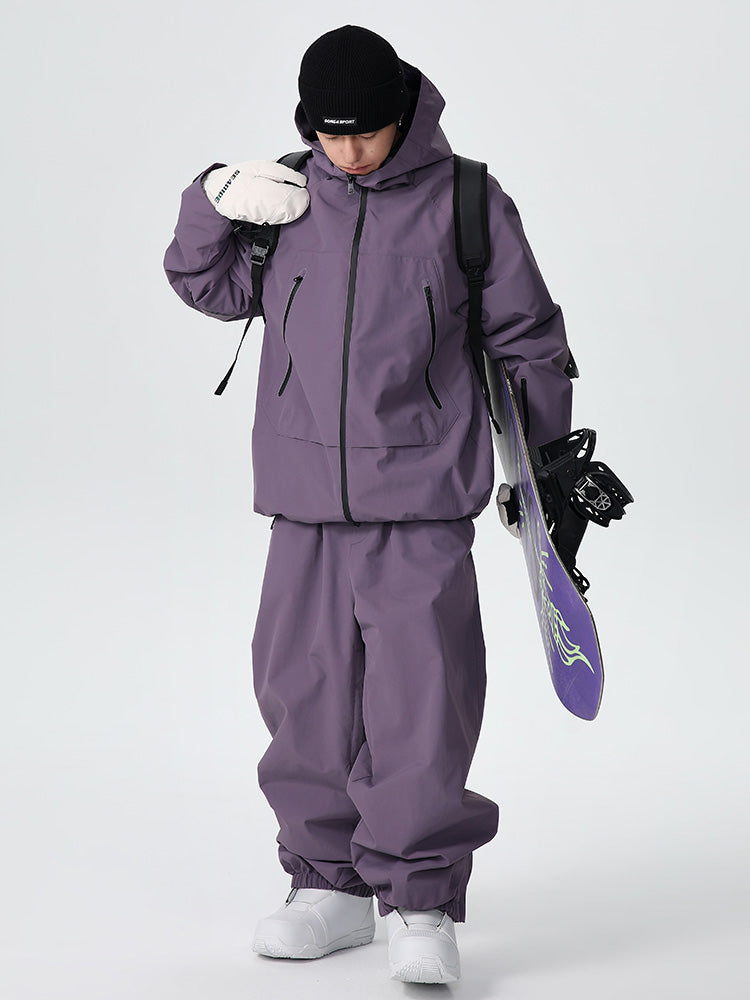 Searipe Unisex Strapazierfähiger Mountain Pro Allwetter-Schneeanzug für Herren, locker geschnitten