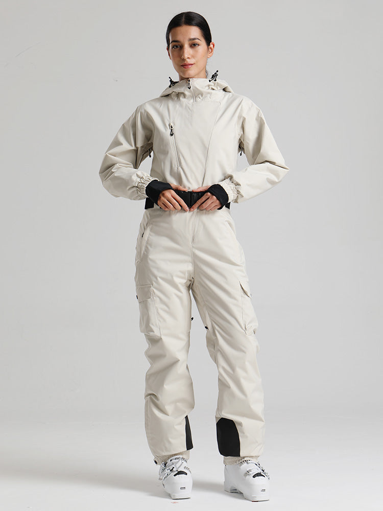 Gsou Snow Alpine Luxe Slim Fit Ganzkörper-Skioverall für Damen