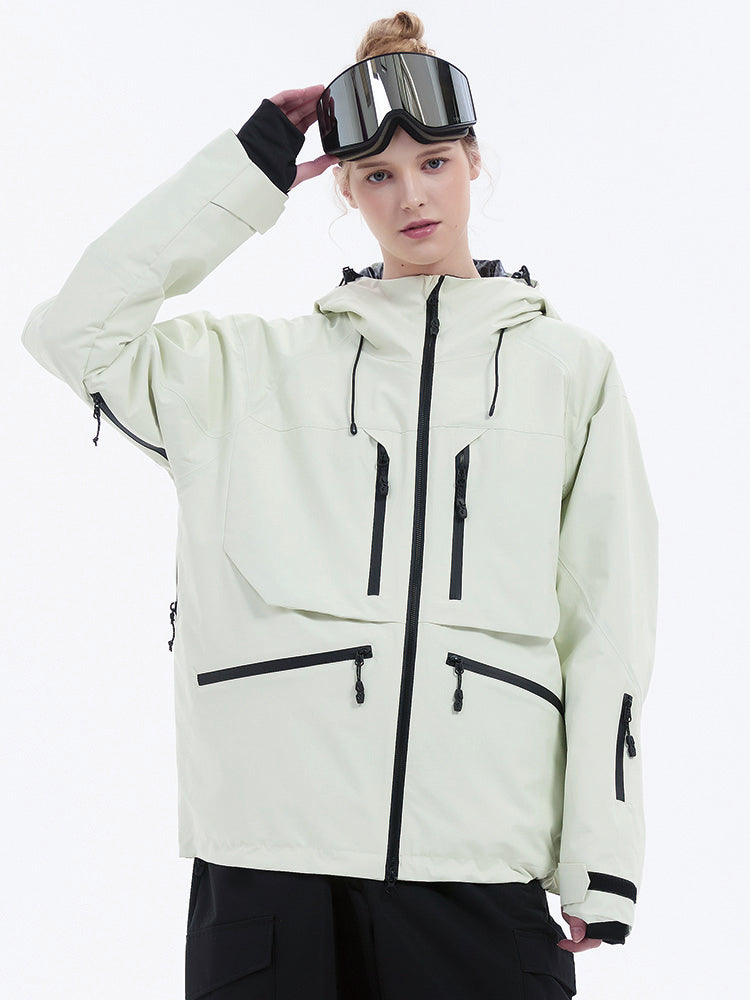 Strapazierfähige, locker sitzende Damen-Cargo-Schneejacke von Steeze HypeShred