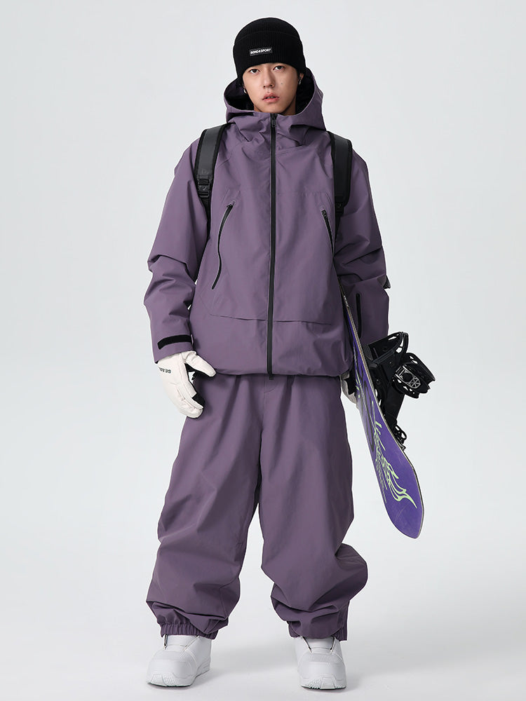 Searipe Unisex Strapazierfähiger Mountain Pro Allwetter-Schneeanzug für Herren, locker geschnitten