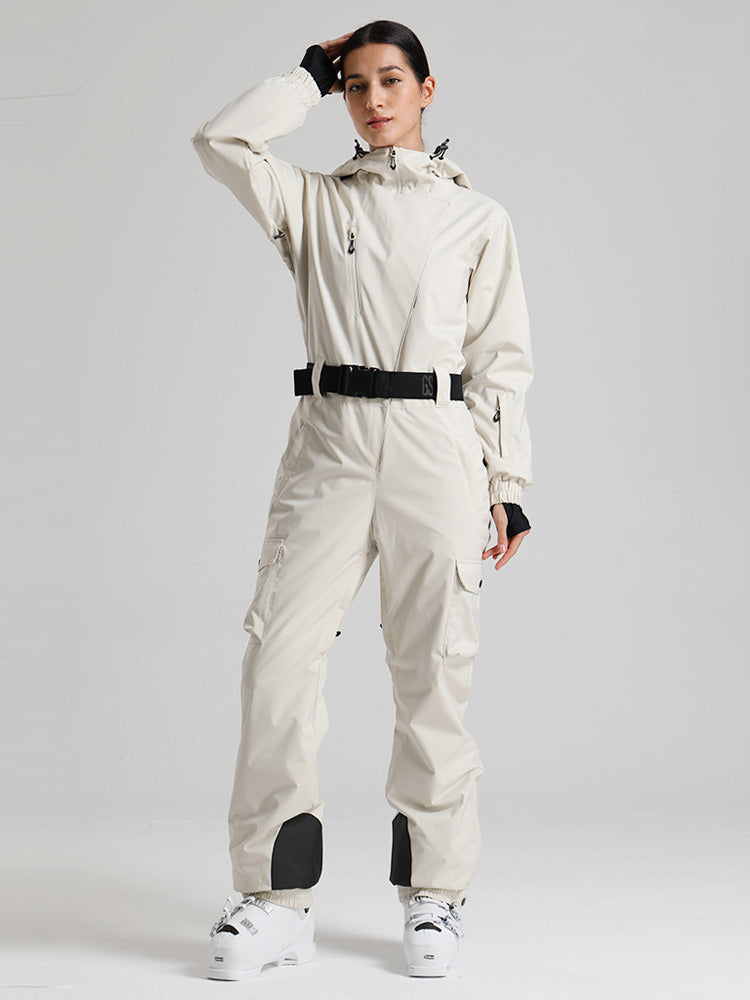 Gsou Snow Alpine Luxe Slim Fit Ganzkörper-Skioverall für Damen