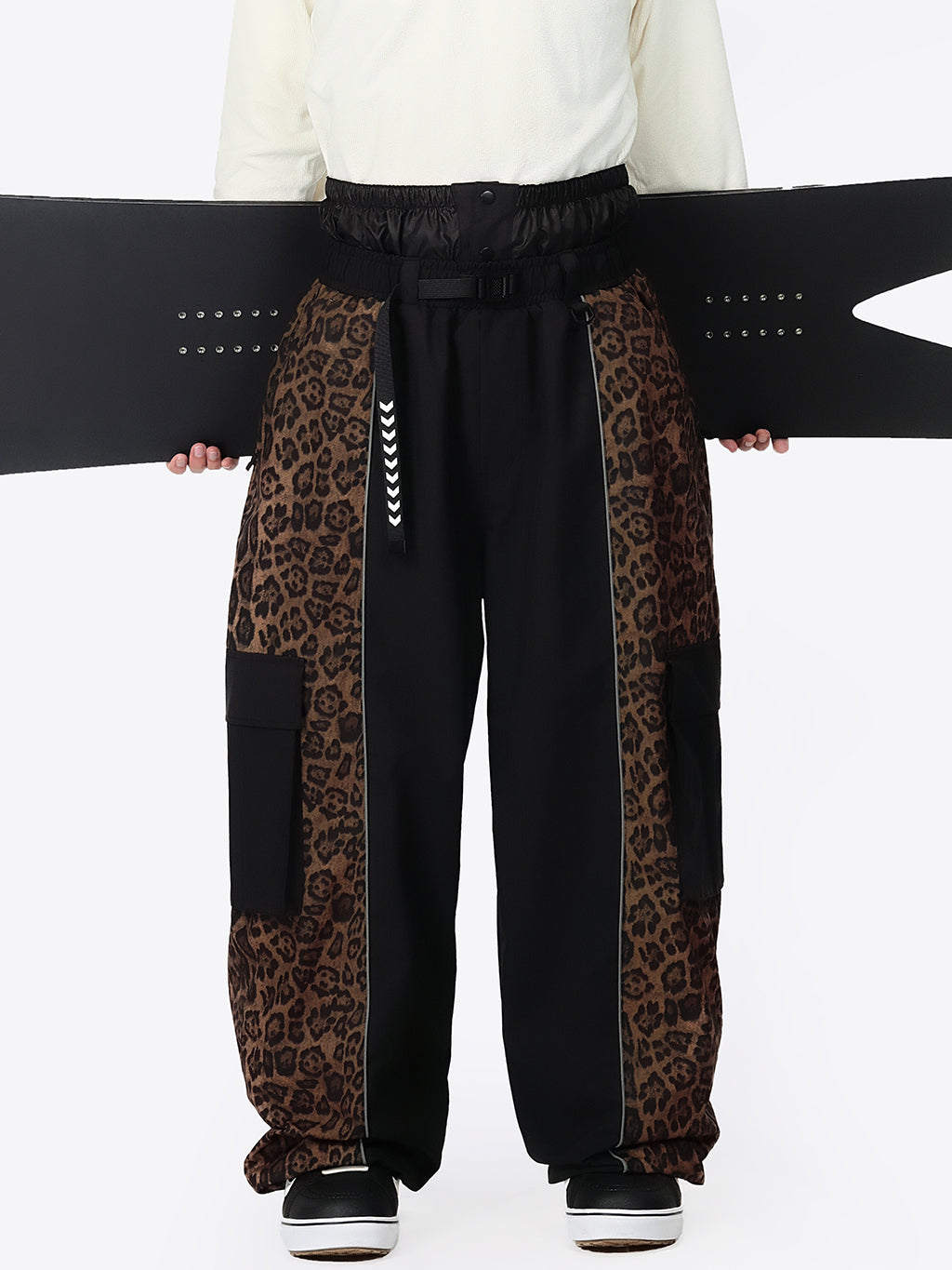 Wild Motion Herren-Schneehose mit reflektierendem Farbblock-Design und extra weitem Schnitt