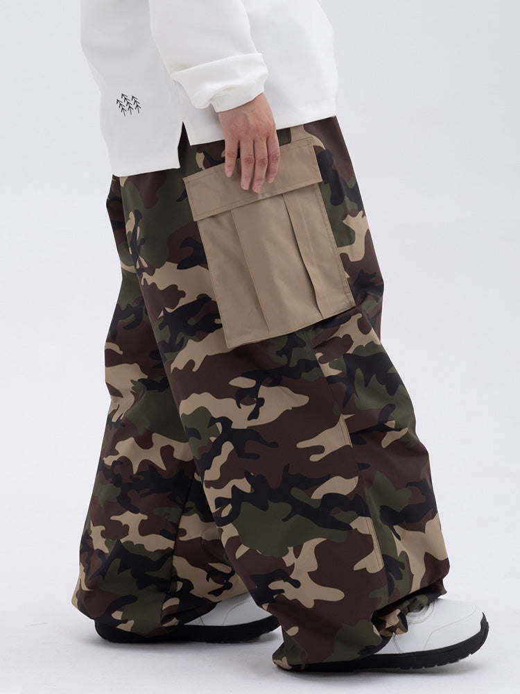 Mountain Chill Freestyle Prime Baggy Camo Snowboardhose für Damen