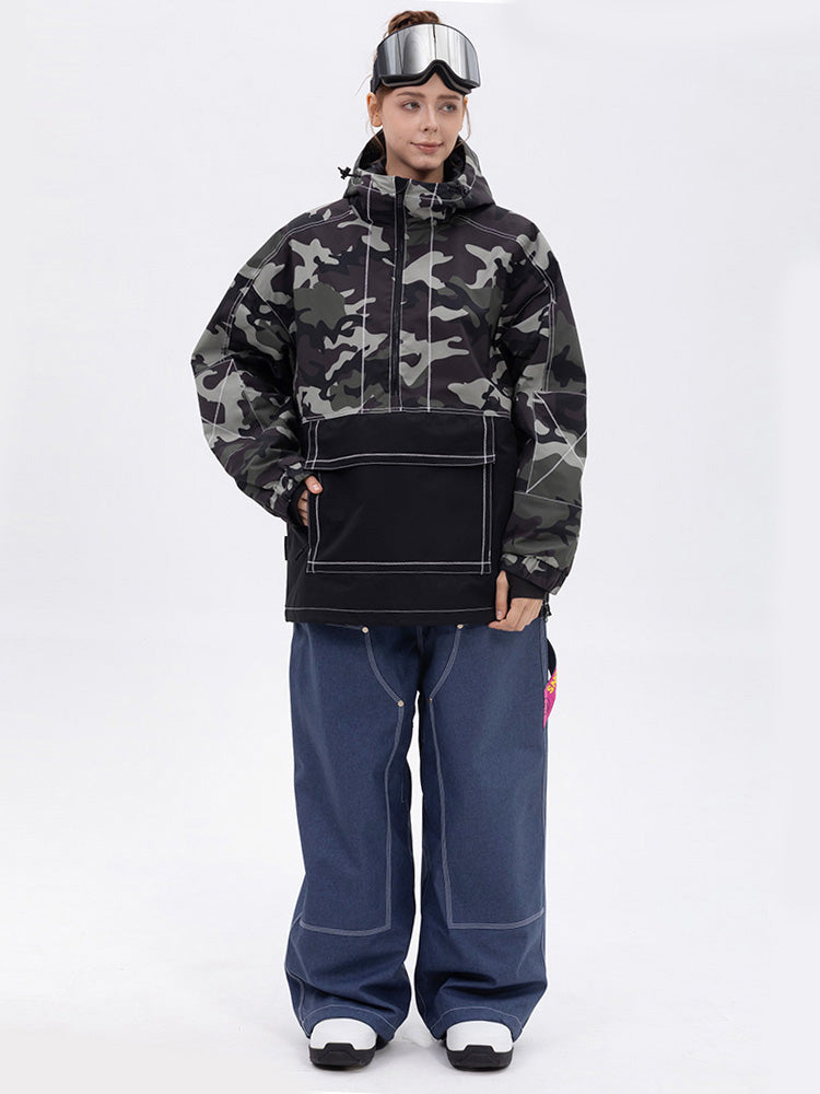 Damen-Set Mountain Vibe Pulloverjacke & Urban Freerider Baggy-Schneehose