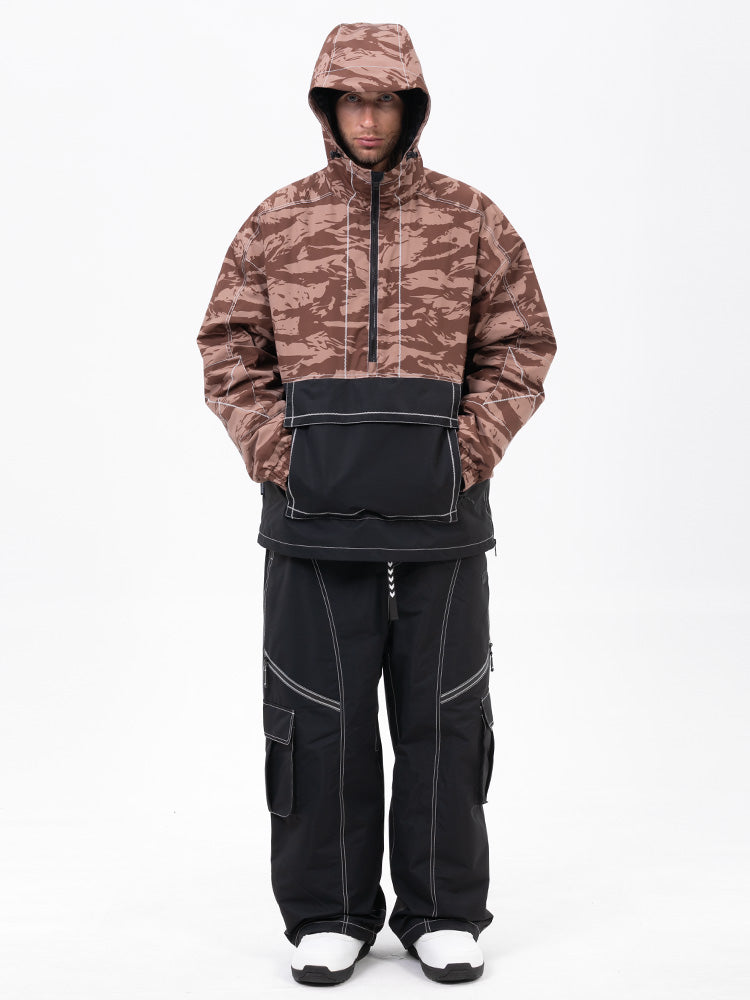 Mountain Vibe Pulloverjacke für Herren & Streetstorm Baggy-Schneehose Set