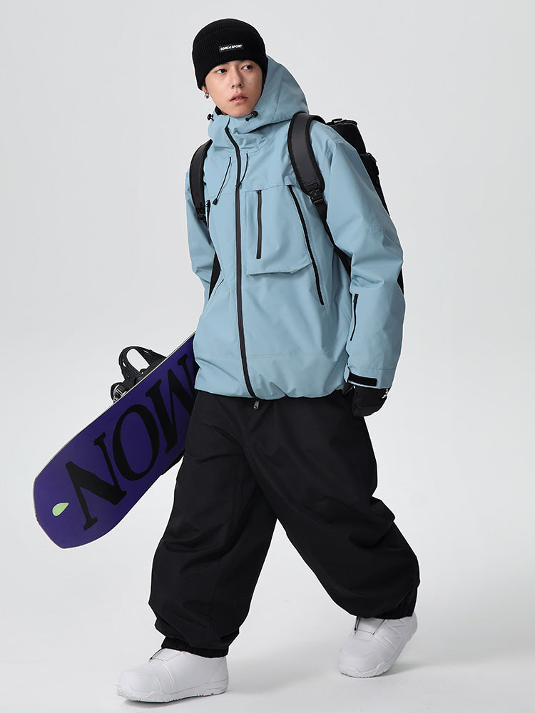 Searipe Unisex Strapazierfähiger Mountain Pro All-Terrain Baggy Schneeanzug für Damen