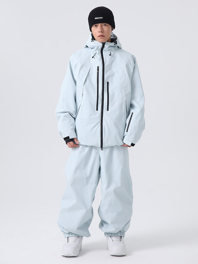 Searipe Unisex Strapazierfähiger Mountain Rider All-Terrain Baggy Schneeanzug für Herren