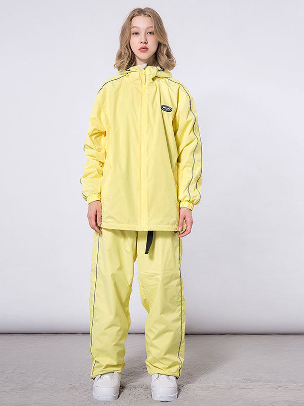 Dook Snow Track Stripe Snowboardjacke und -hose für Damen, Schneeanzug