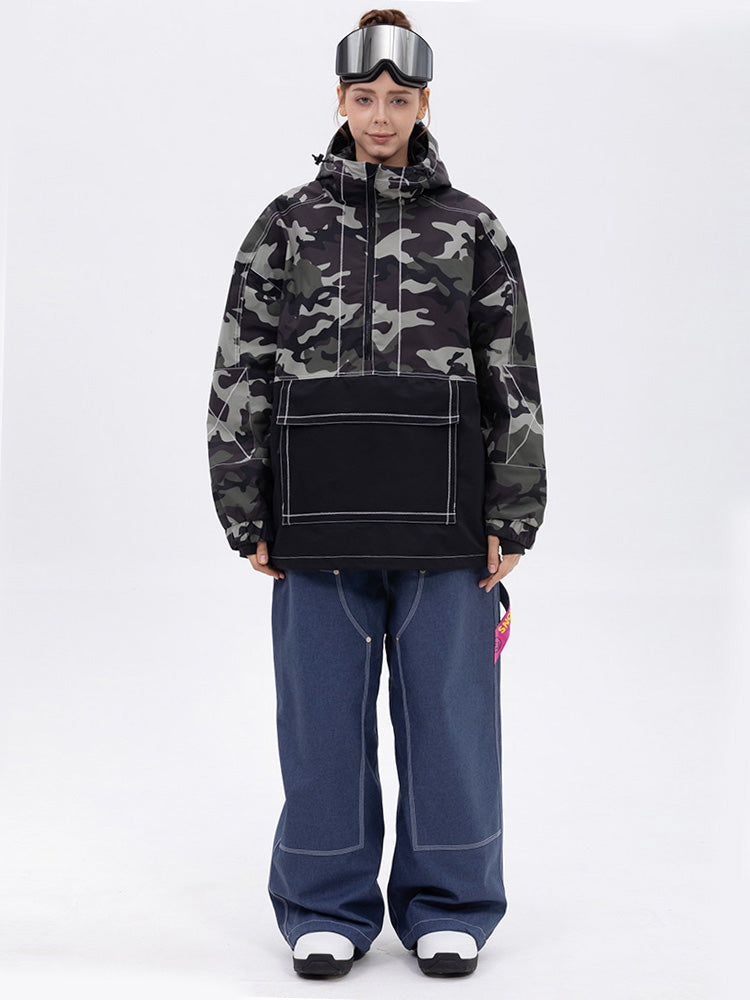 Damen-Set Mountain Vibe Pulloverjacke & Urban Freerider Baggy-Schneehose