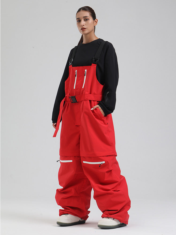 Gsou Snow Mountain Chill Freestyle Baggy Snowboard-Bibs für Damen