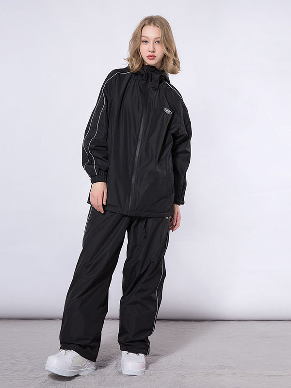 Dook Snow Track Stripe Snowboardjacke und -hose für Damen, Schneeanzug
