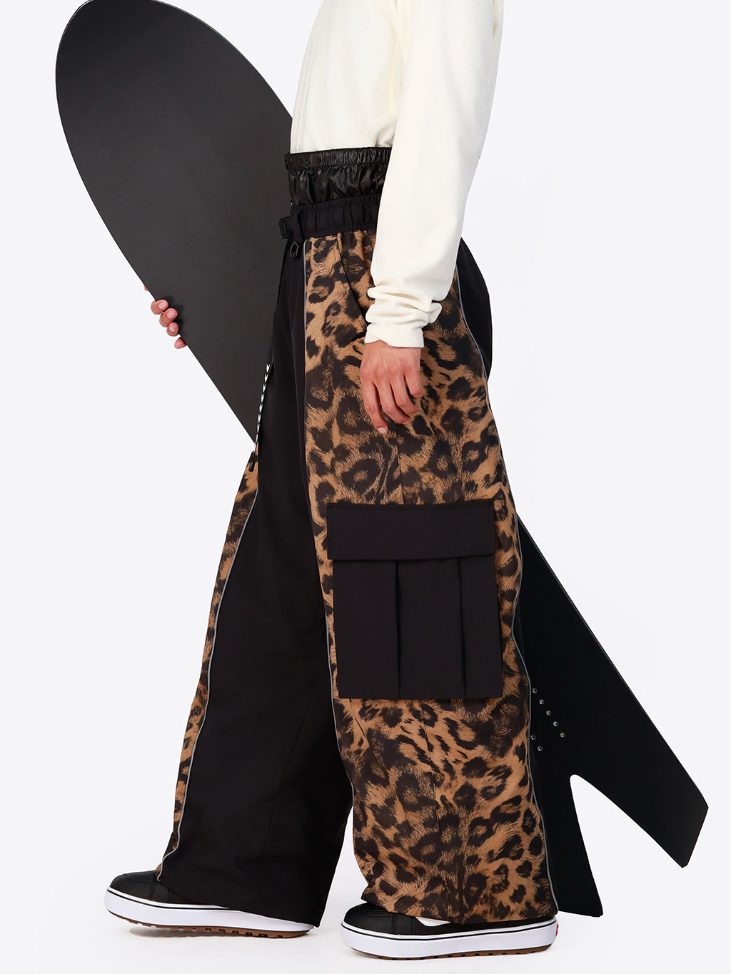 Wild Motion Herren-Schneehose mit reflektierendem Farbblock-Design und extra weitem Schnitt