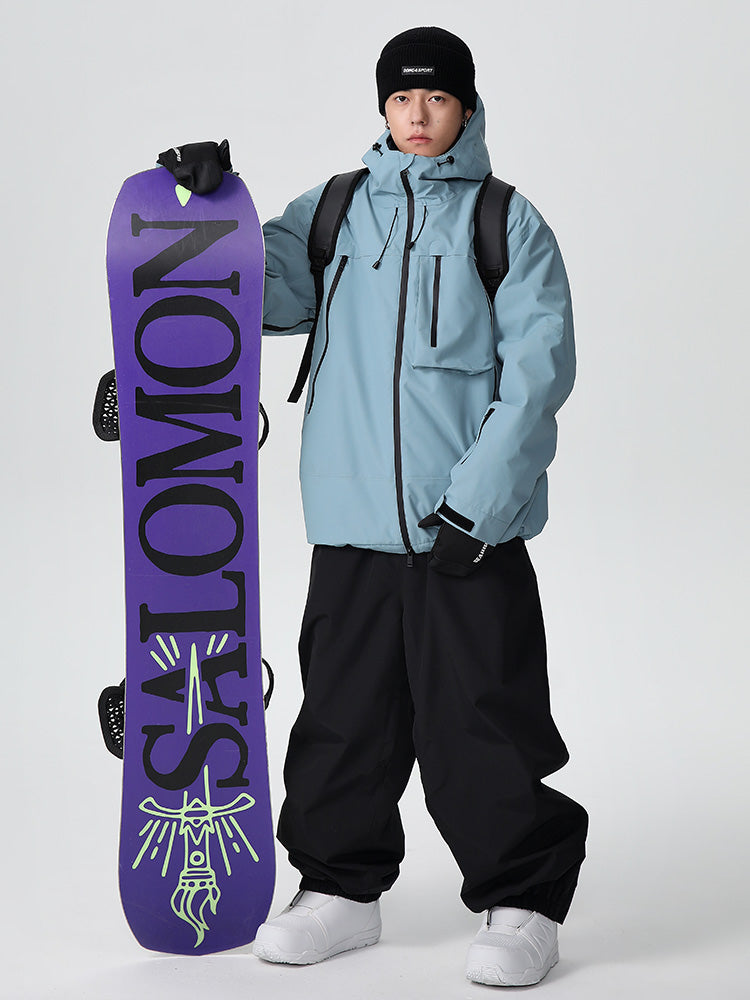 Searipe Unisex Strapazierfähiger Mountain Pro All-Terrain Baggy Schneeanzug für Herren