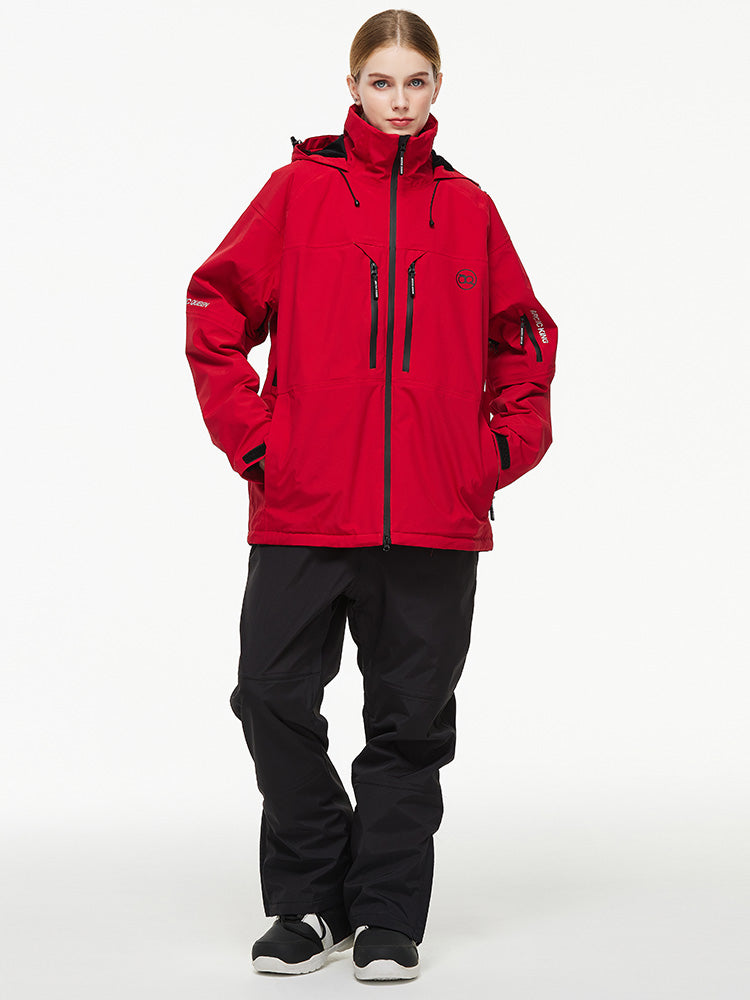 Arctic Queen Mountain Windbreaker Thermo-Schneeanzug für Damen mit Latzhose