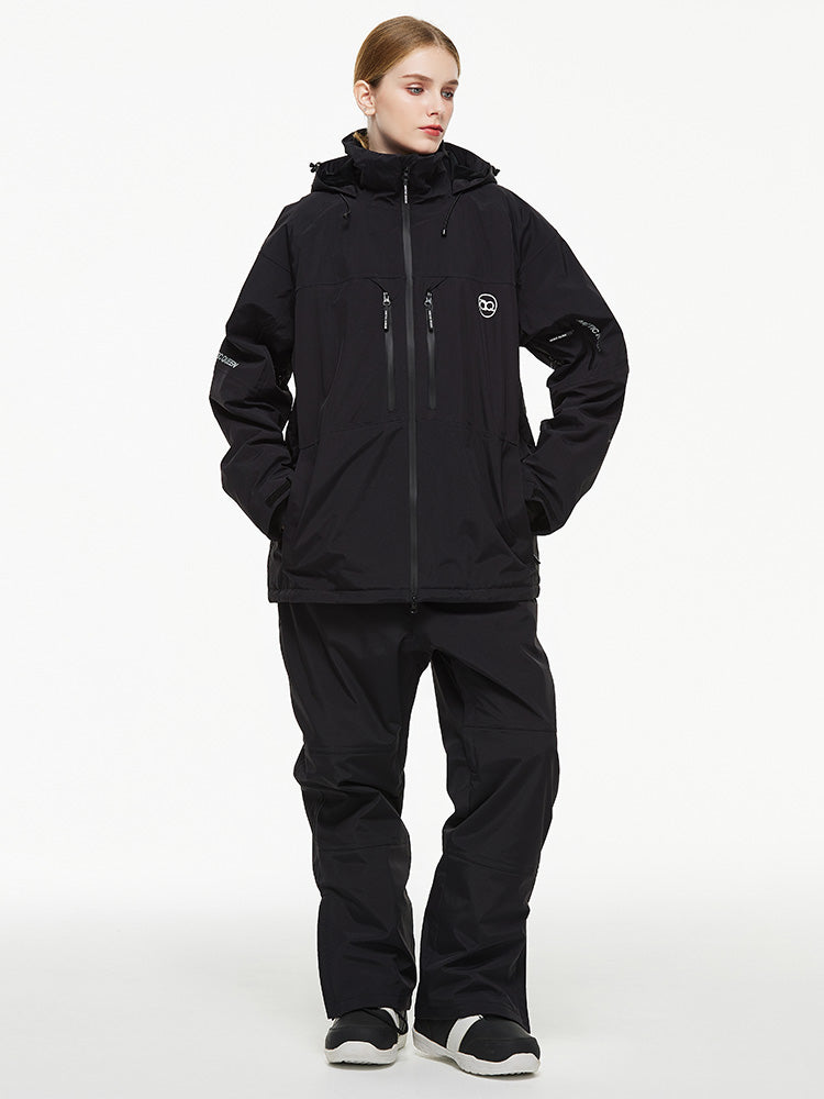 Arctic Queen Mountain Windbreaker Thermo-Schneeanzug für Damen mit Latzhose
