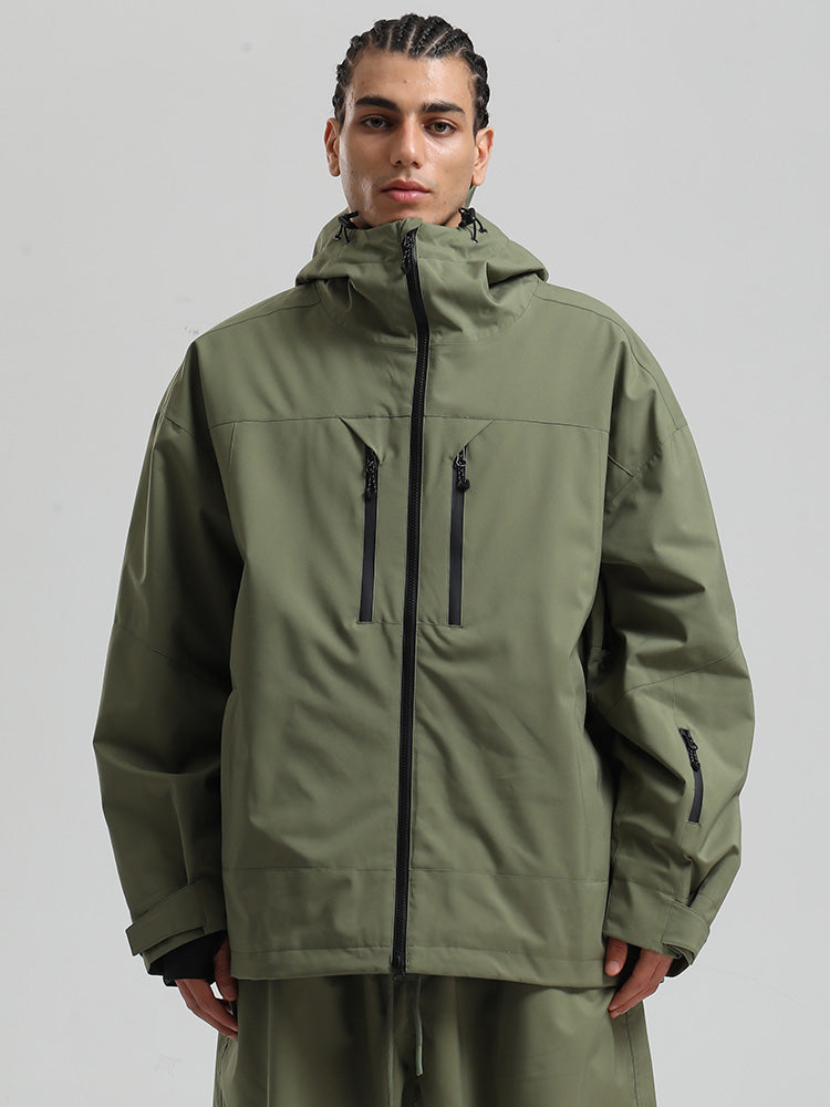 Gsou Snow Herren-Schneejacke, strapazierfähig, Mountain Pro, isoliert, winddicht