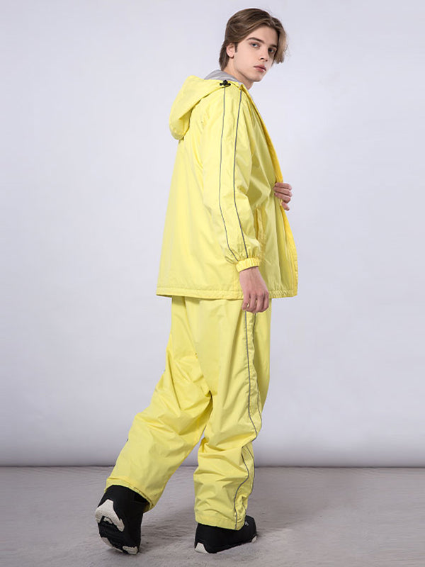 Dook Snow Track Stripe Snowboardjacke und -hose für Herren – Schneeanzug