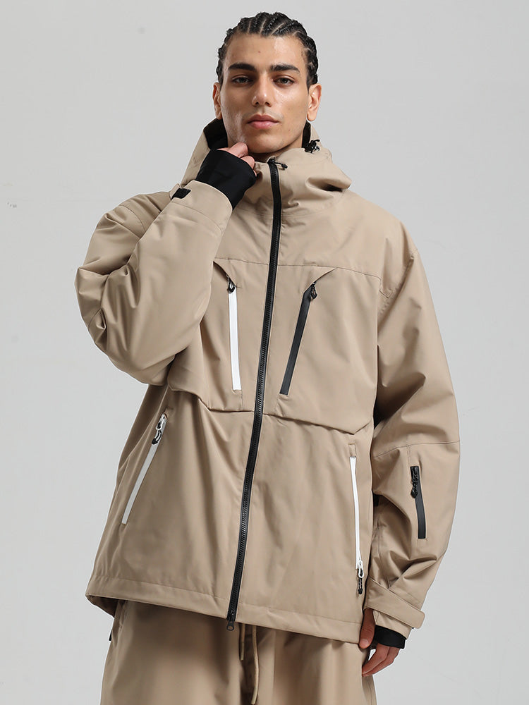 Gsou Snow Herren Langlebige Mountain Pro Winter Funktions-Cargo-Schneejacke