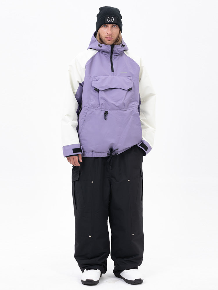 Freestyle-Mountain-Camo-Schneeanzug für Herren – Bomberjacke & Baggy-Hose-Set