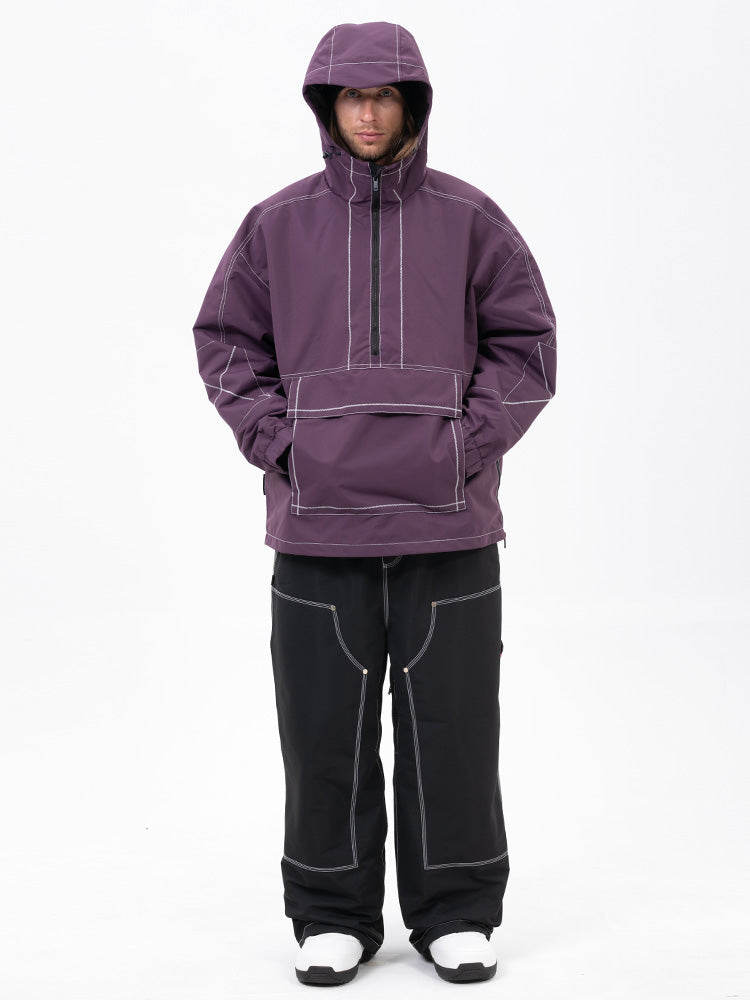 Mountain Vibe Pulloverjacke für Herren & Urban Freerider Baggy-Schneehose Set