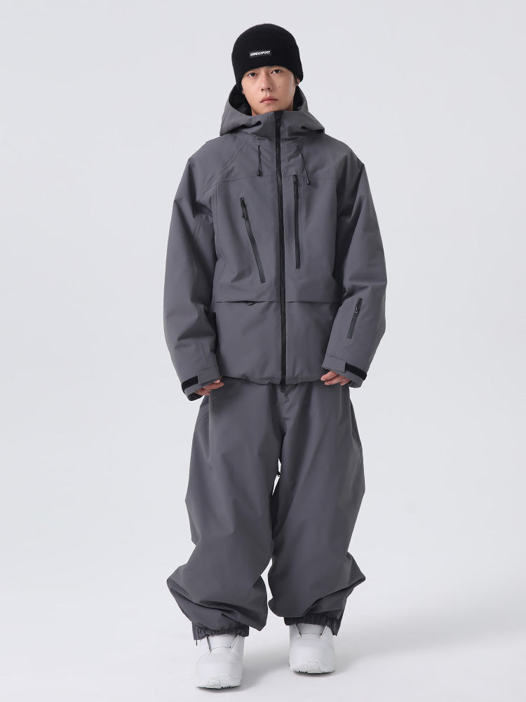 Searipe Unisex Urban Ridge Mountain Freeride Baggy Schneeanzug für Herren